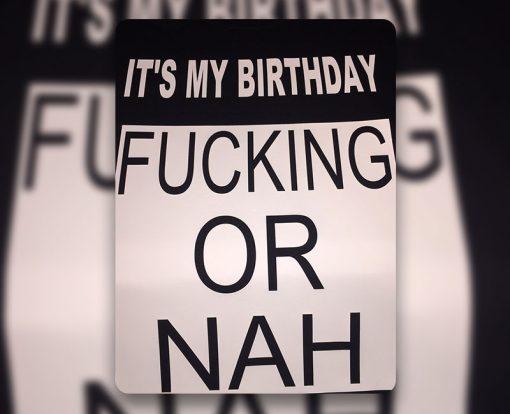 It’s My Birthday Fucking Or Nah